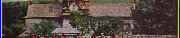 Гуцули біля церкви в Жаб’ю.Світлина Ганса Гілдебранда в National Geographic. Косівський повіт. 1920-ті рр.